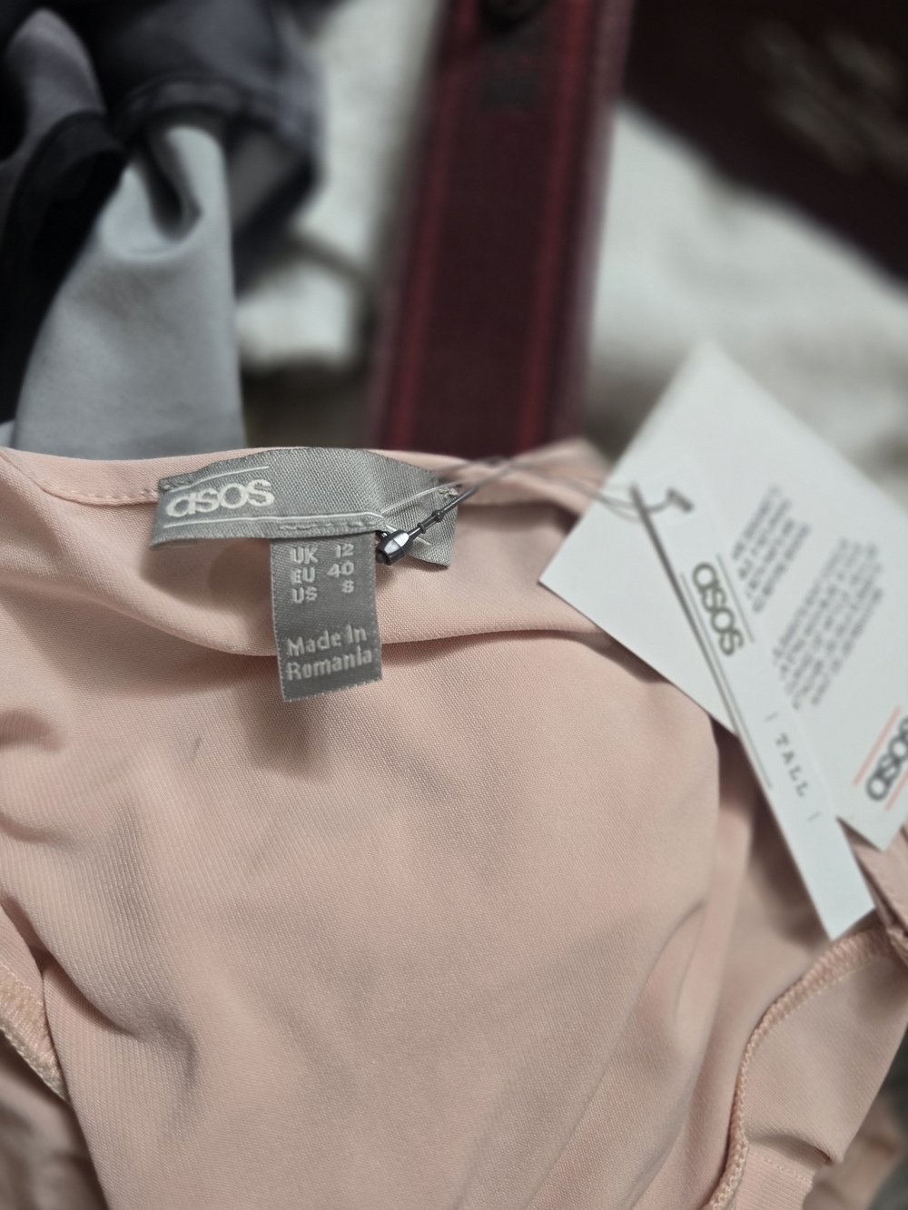 ASOS Light Blush Pink High-Low Ruffle Maxi Dress - Picture 10 of 10